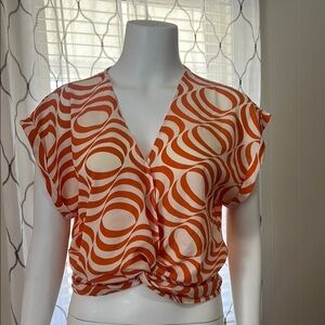Orange Swirl Women's Top